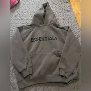 dark grey essentials hoodie